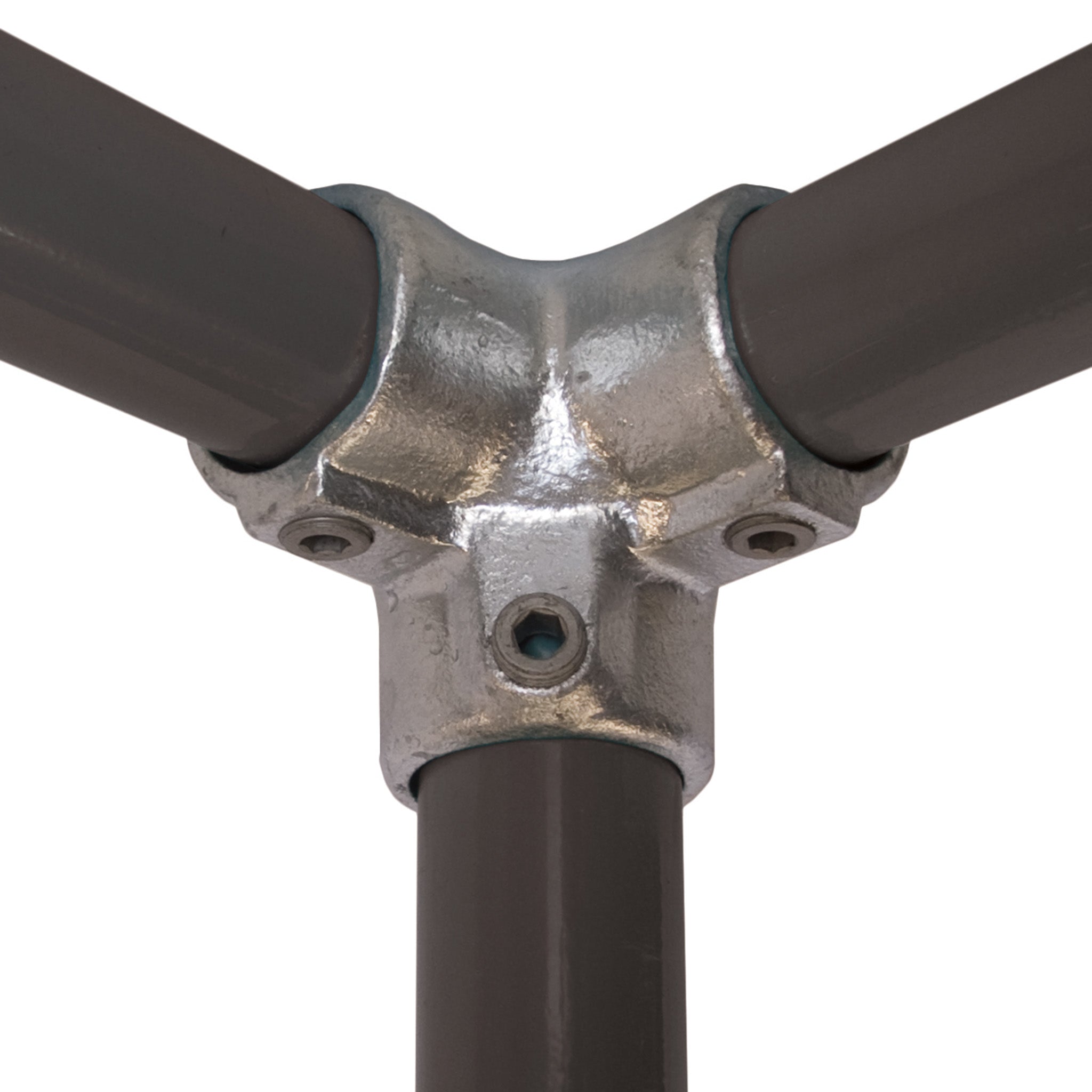C20 - 3 Way 90° Elbow - Galvanized Structural Pipe Fitting – Simplified